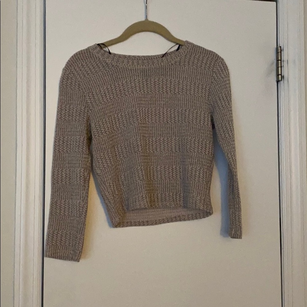 Sweater crop top